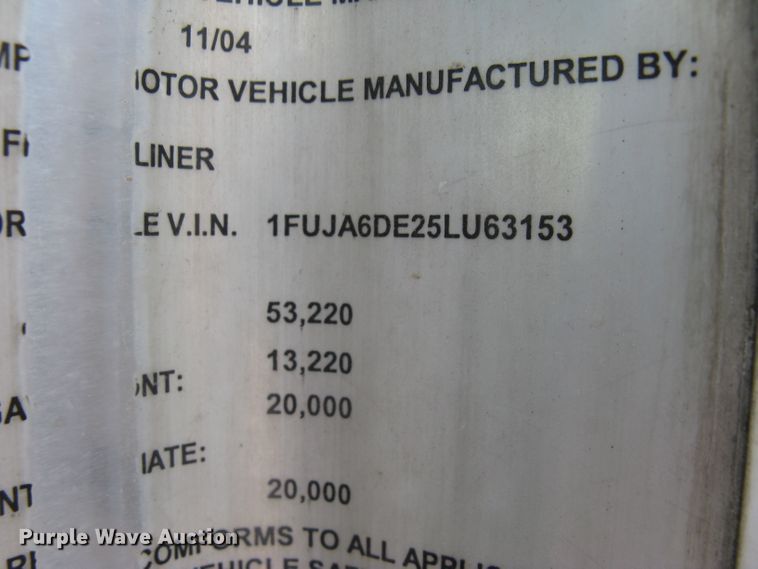 image for item DG5260 2005 Freightliner Columbia 120  semi truck