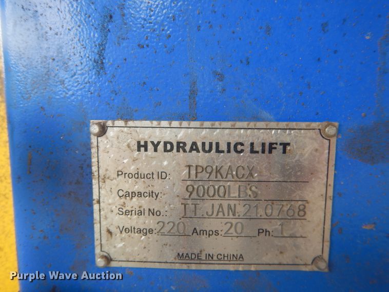 image for item DJ0545 2021 Duro TP9KACX  two post automotive lift