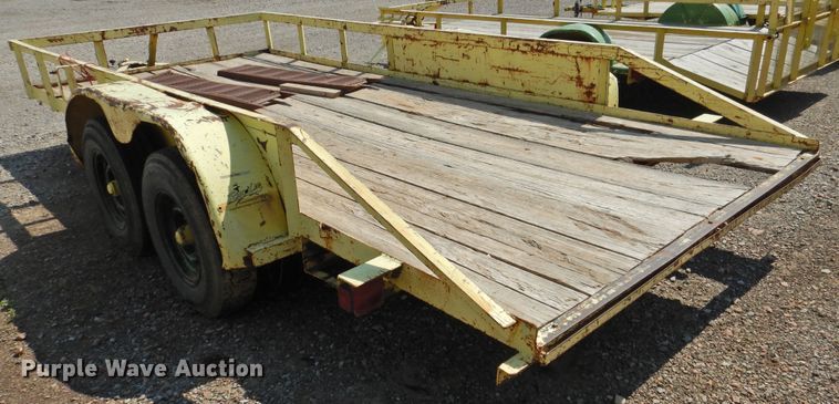 image for item DK2253 Shop built  utility trailer