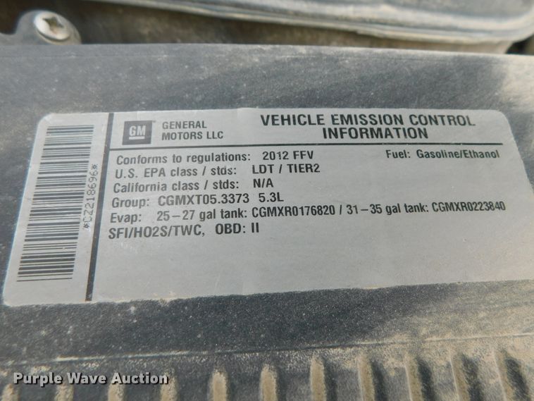 image for item DK8588 2012 Chevrolet Silverado 1500  Ext. Cab pickup truck