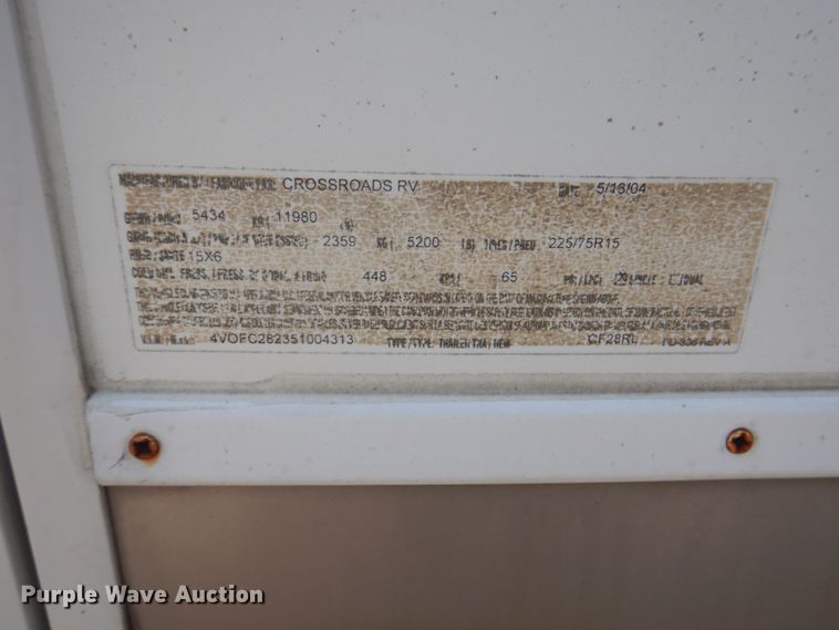 image for item DL0066 2005 Cross Roads Cruiser  camper