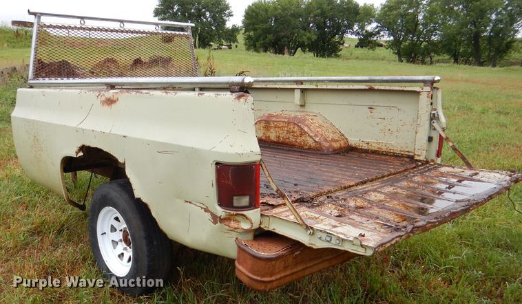 image for item DL3232 Shopbuilt pickup truck bed trailer
