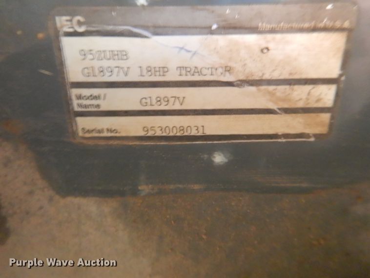 image for item DL3236 Grazer G1897V  ZTR lawn mower