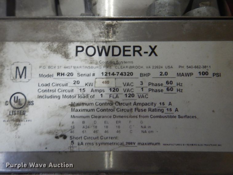 image for item DM3851 PowderX RH-20  steam cleaner