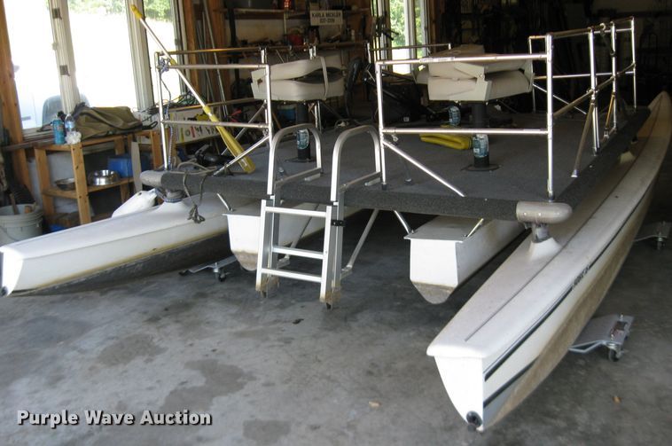 image for item EH9491 Shop built pontoon boat