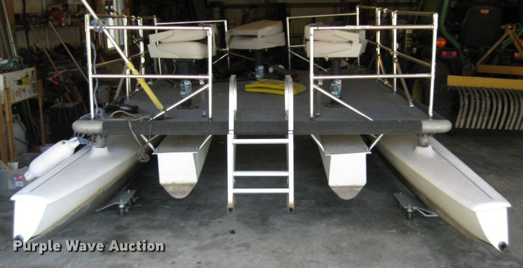 image for item EH9491 Shop built pontoon boat