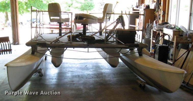 image for item EH9491 Shop built pontoon boat