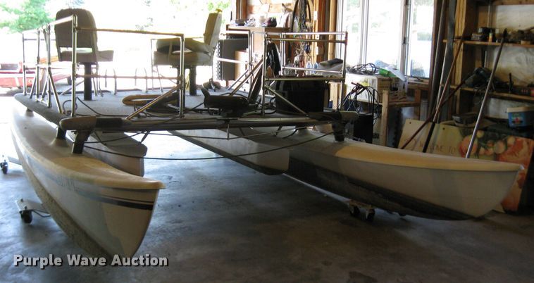 image for item EH9491 Shop built pontoon boat