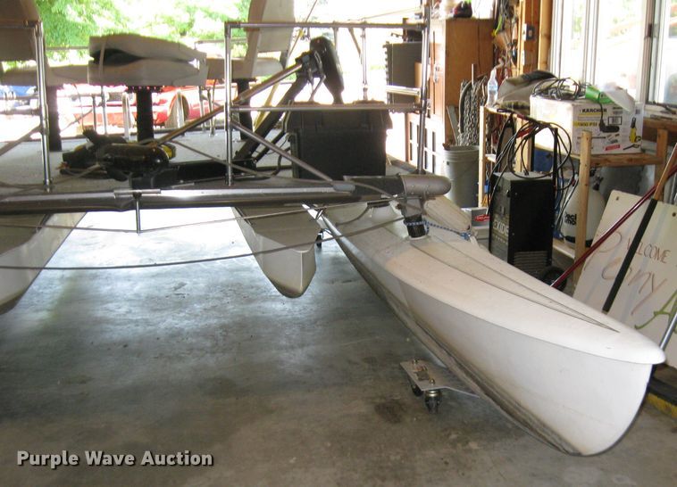 image for item EH9491 Shop built pontoon boat