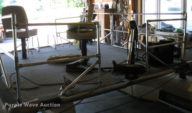 image for item EH9491 Shop built pontoon boat