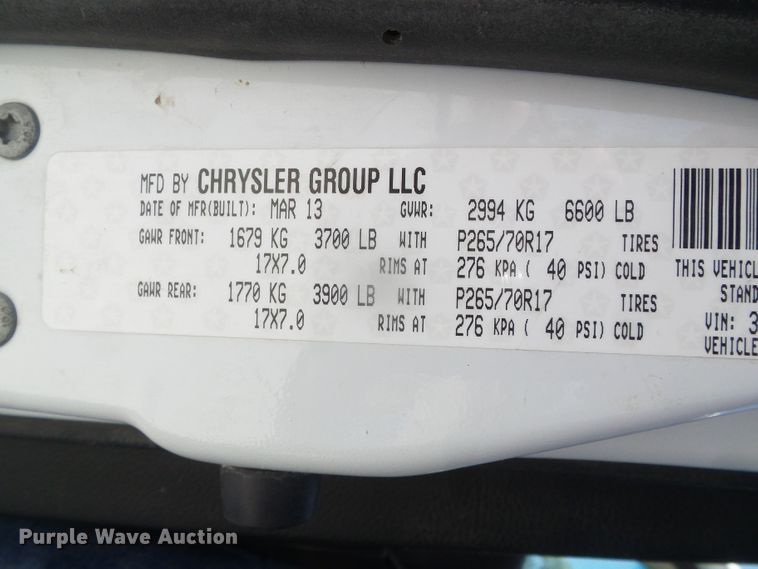 image for item GR9467 2013 Dodge Ram 1500  utility bed pickup truck