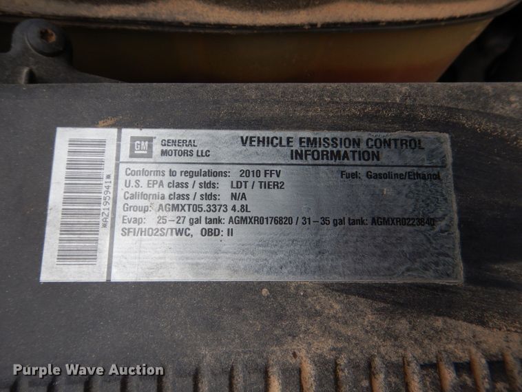 image for item HC9262 2010 Chevrolet Silverado 1500  Ext. Cab pickup truck