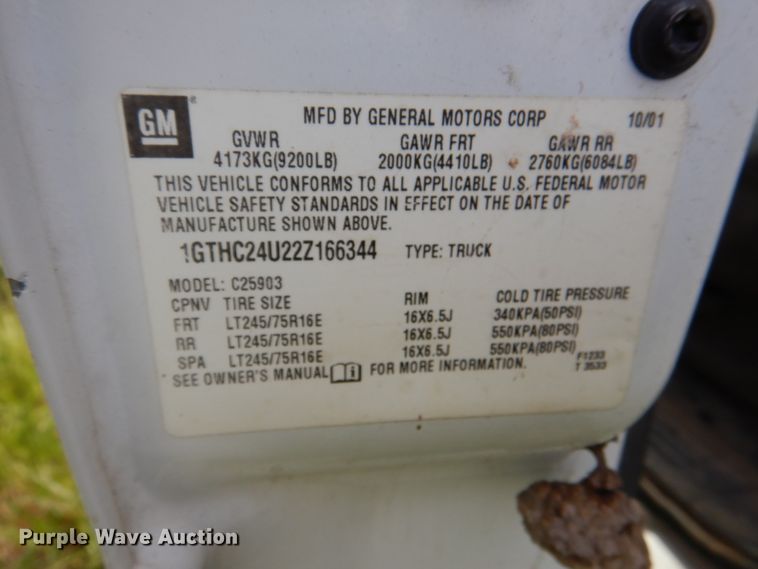 image for item HC9265 2002 GMC Sierra 2500HD  pickup truck