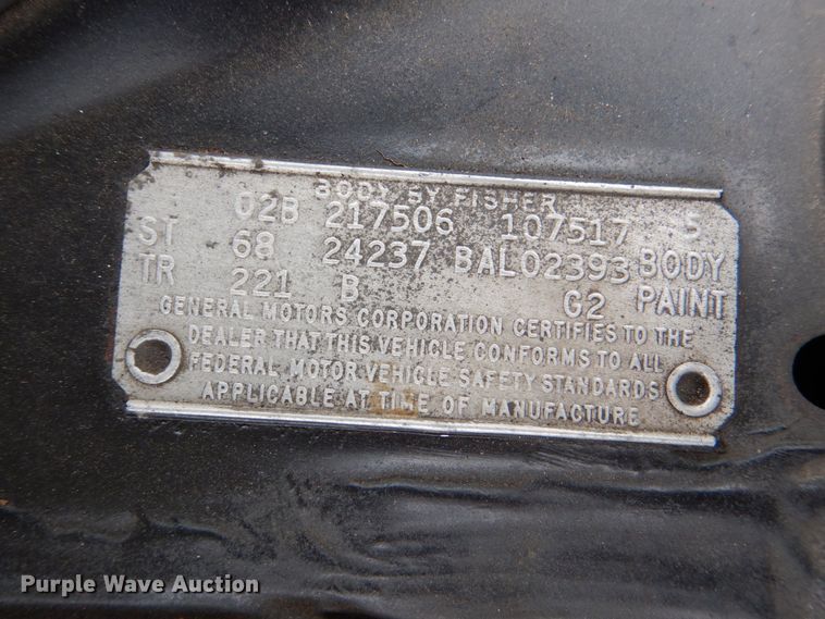 image for item HC9323 1968 Pontiac GTO