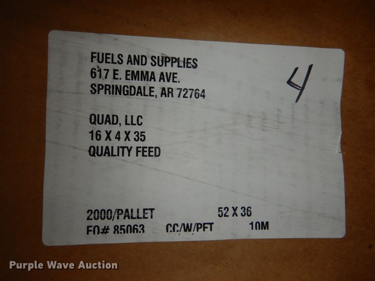 image for item HC9327 6,000 feed sacks