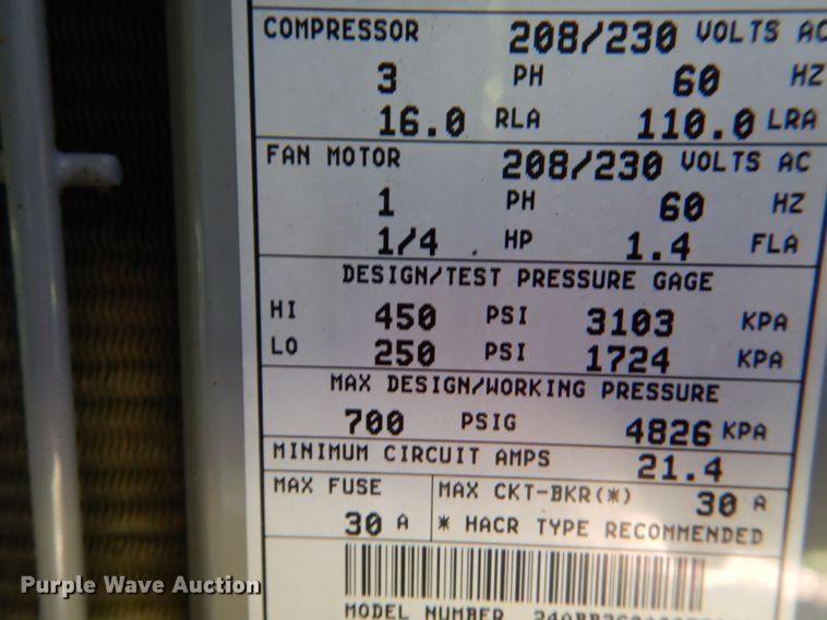 image for item HC9333 2010 Carrier  air conditioner