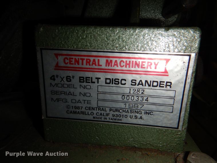 image for item HC9345 1987 Central Machinery 1282  sander