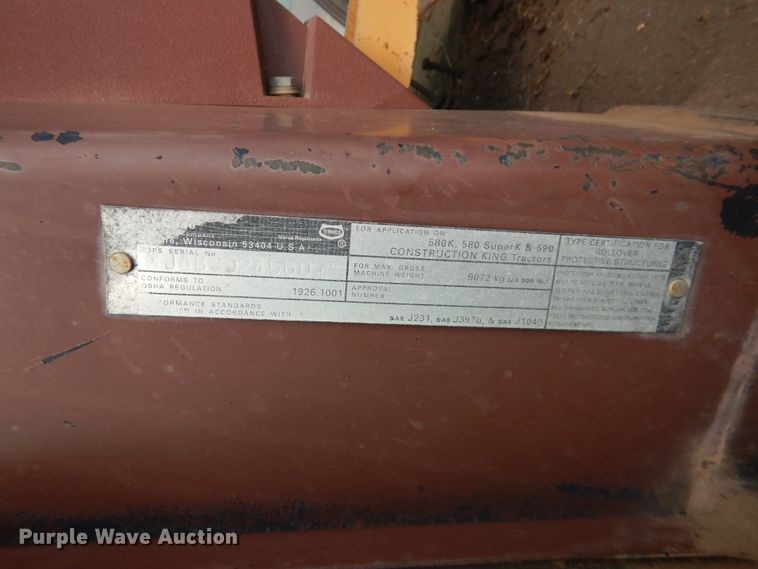 image for item HI9164 Case 580  backhoe