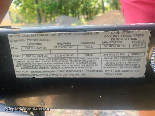 image for item HT9321 2008 Malibu Wakesetter XTi 23  boat