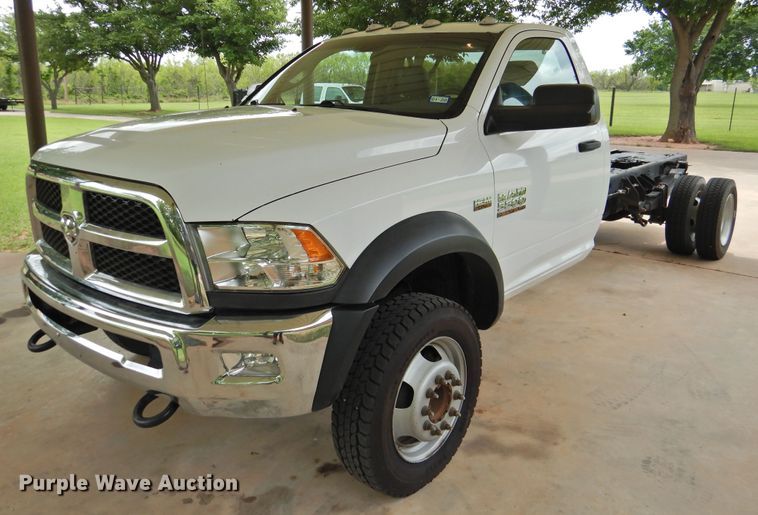 image for item HU9672 2018 Dodge Ram 5500  truck cab and chassis