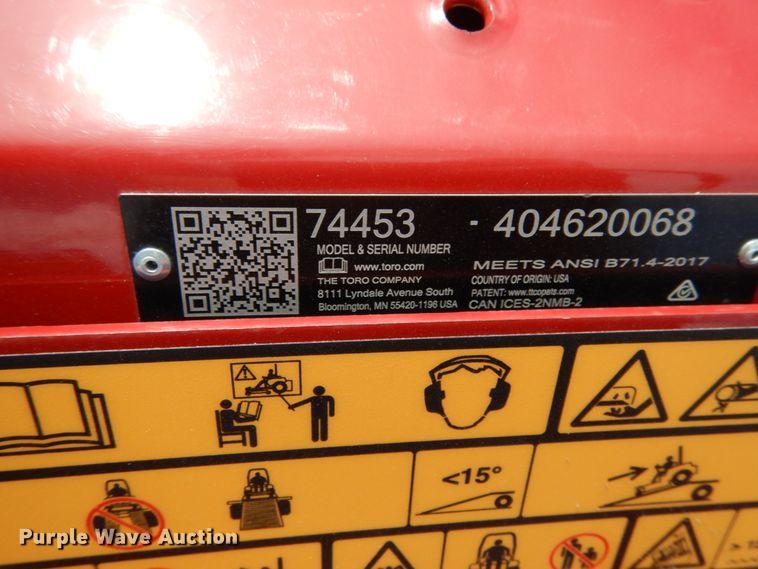 image for item II9537 Toro Titan HD  ZTR lawn mower