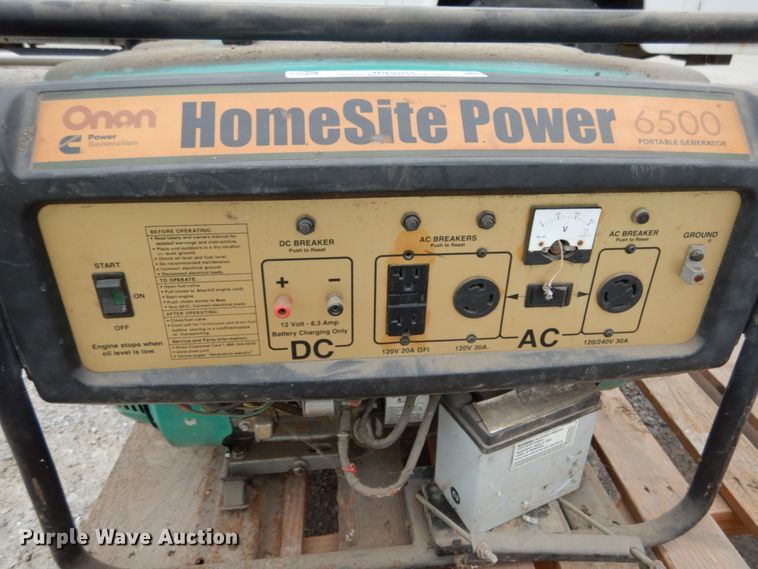 image for item II9558 Onan Homesite Power 6500  generator