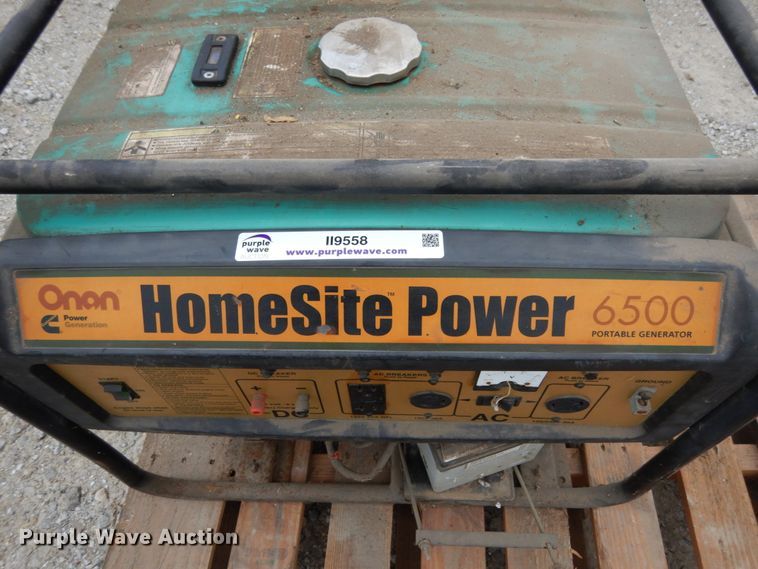 image for item II9558 Onan Homesite Power 6500  generator