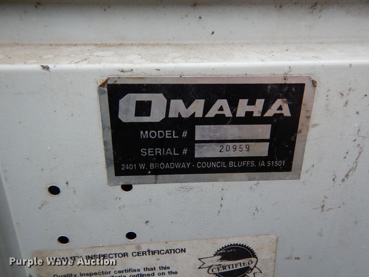 image for item II9577 Shop built utility bed trailer