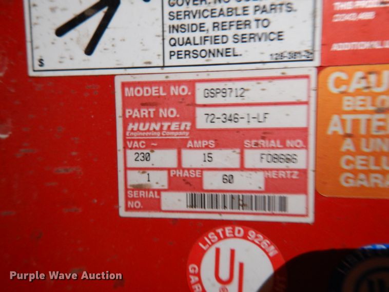 image for item II9578 Hunter GSP9700  wheel balancer