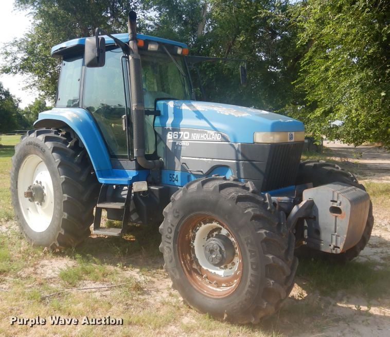 image for item IJ9448 1997 New Holland 8670  MFWD tractor