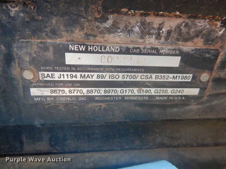 image for item IJ9448 1997 New Holland 8670  MFWD tractor