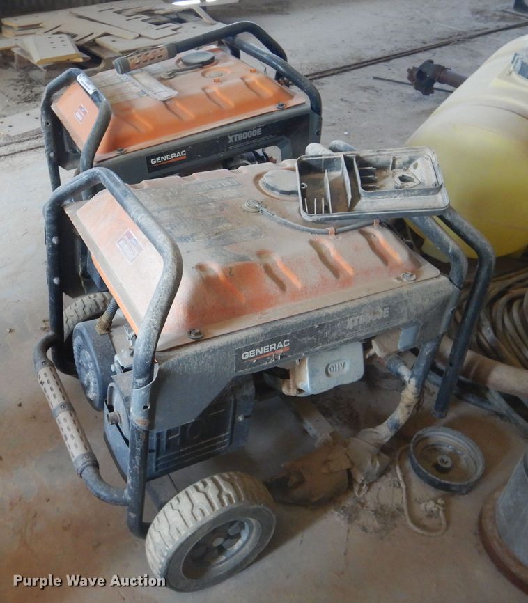 image for item IJ9459 (2) Generac XT8000E generators