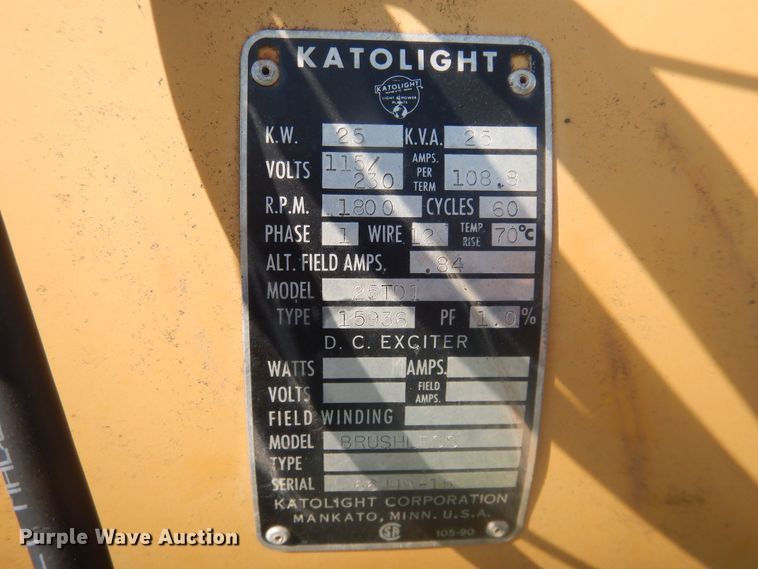 image for item IJ9461 Katolight  PTO generator