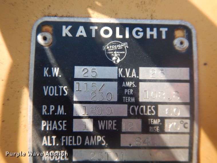 image for item IJ9461 Katolight  PTO generator