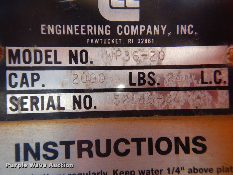 image for item JF9136 Presto WP36-20  pallet jack