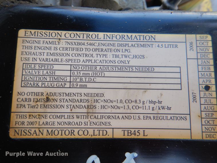 image for item JY9803 Mitsubishi FG40K-LP  forklift