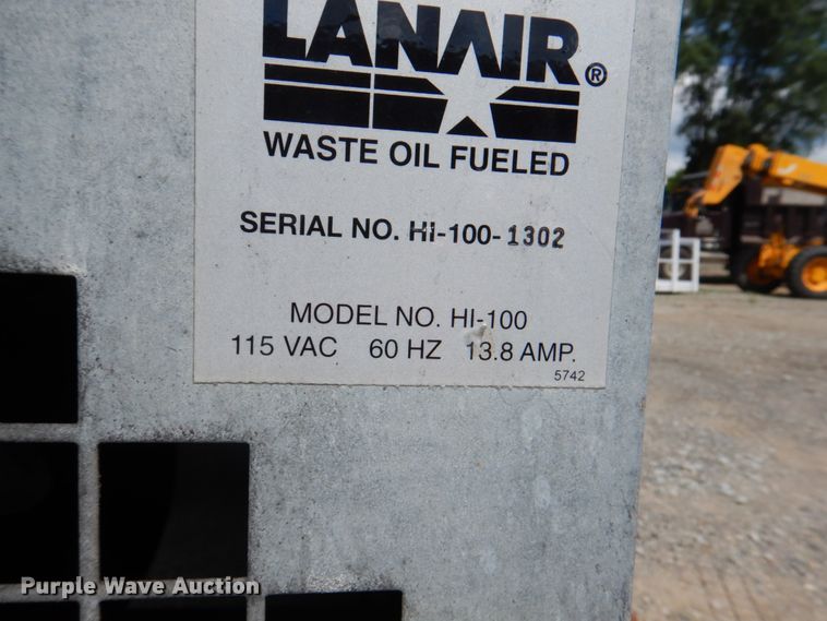 image for item JY9806 Lanair HI-100I  tank and heater