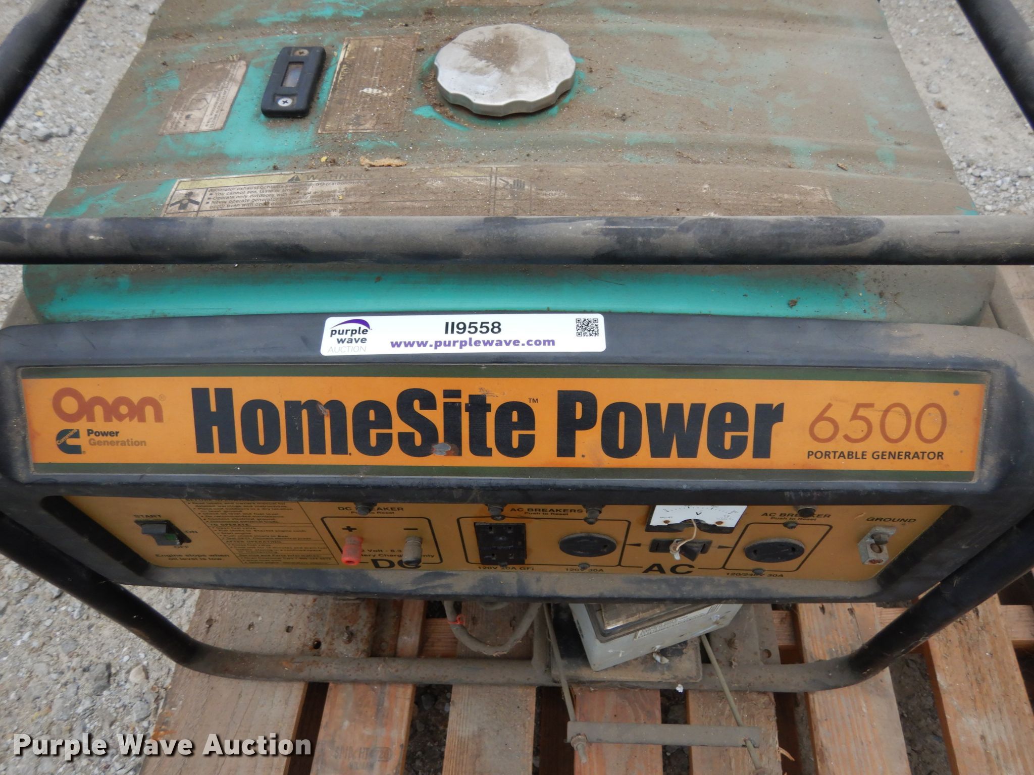Onan Homesite Power 6500 generator in Unionville, MO Item II9558 sold