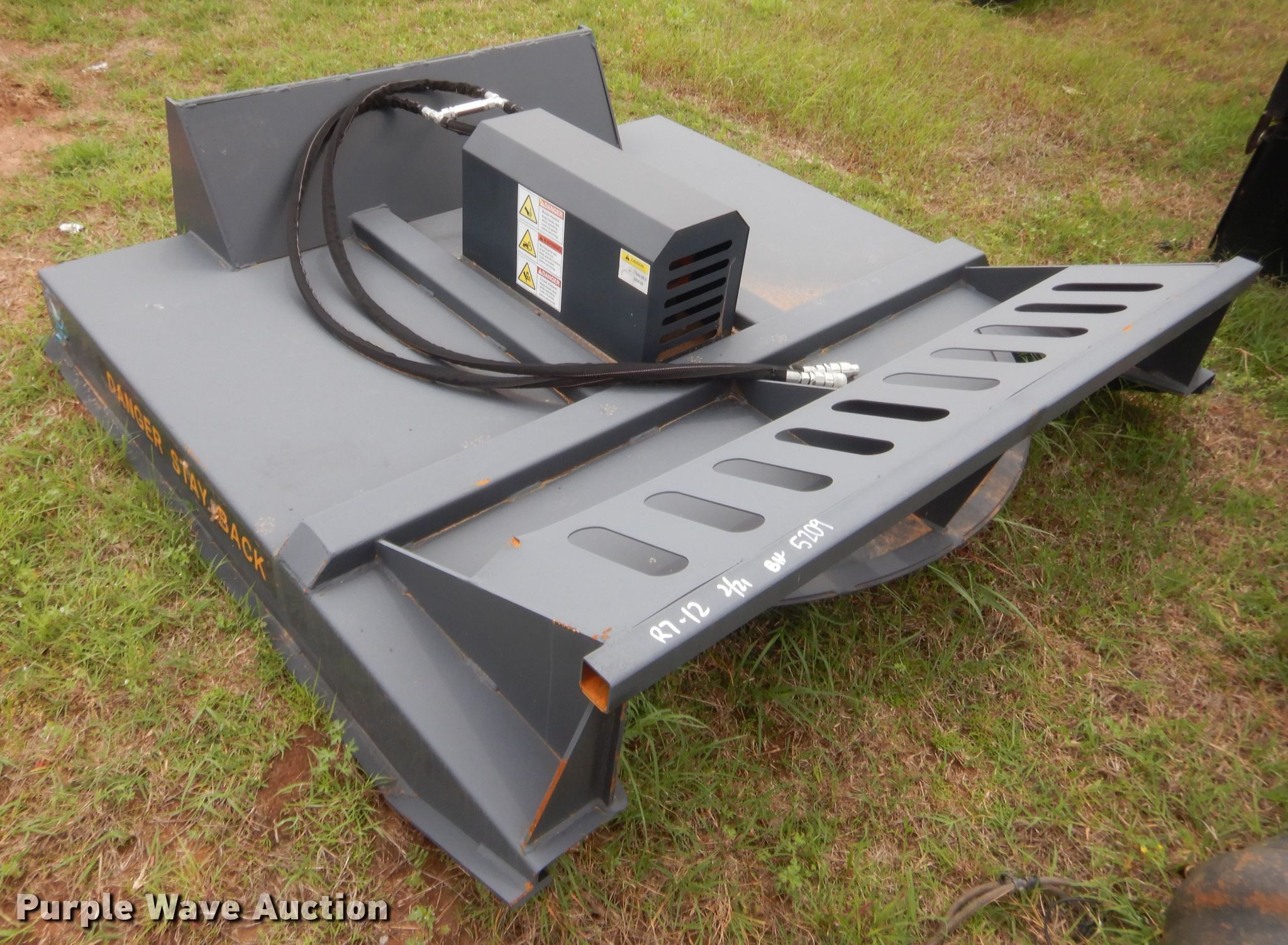 Wolverine 72"W skid steer mower in El Reno, OK Item IP9798 sold