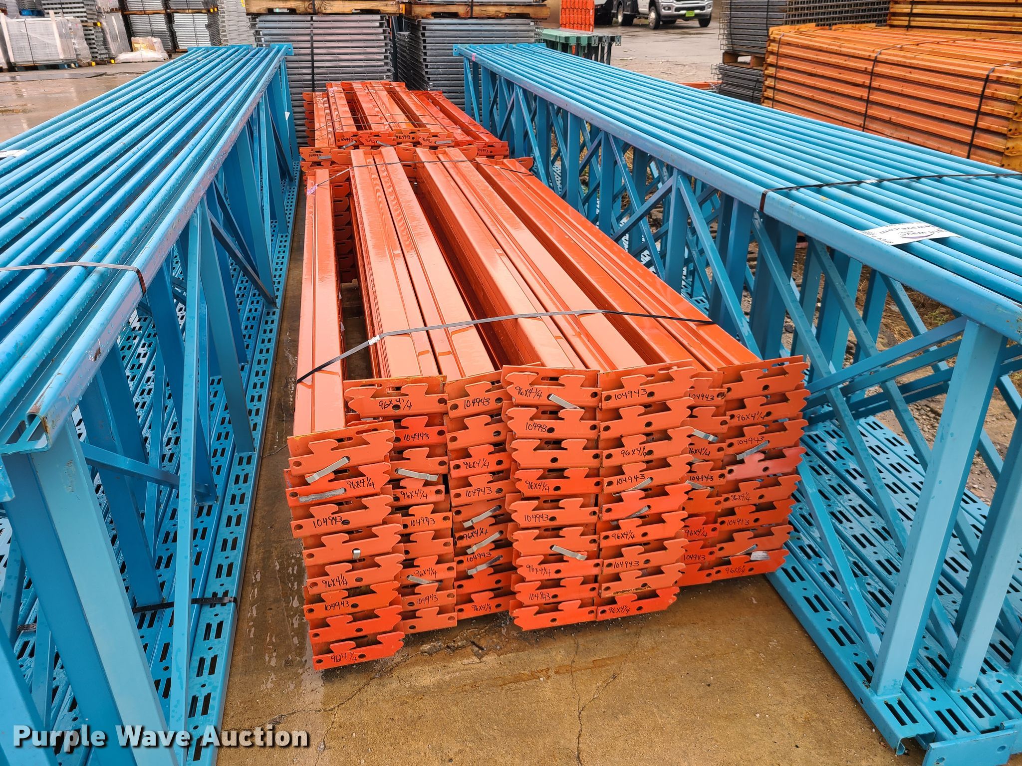 Pallet racking in Kansas City, MO Item L1349 sold Purple Wave