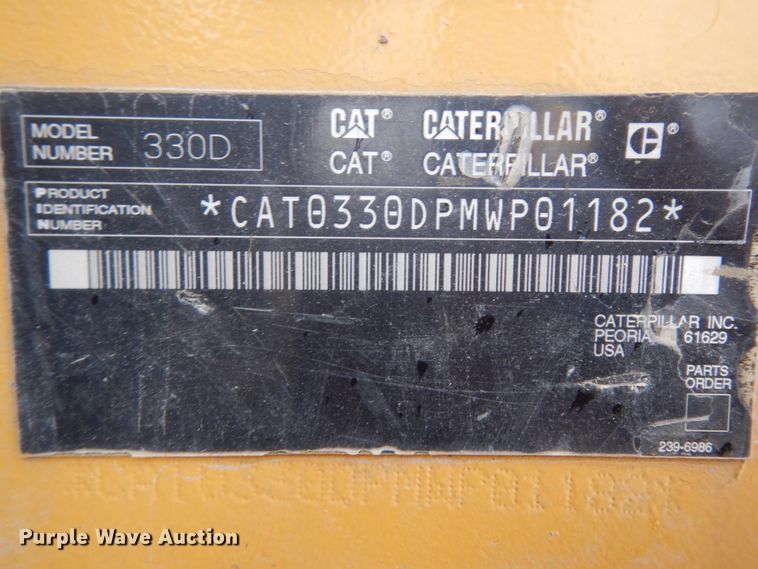 image for item DC2022 2007 Caterpillar 330DL  excavator