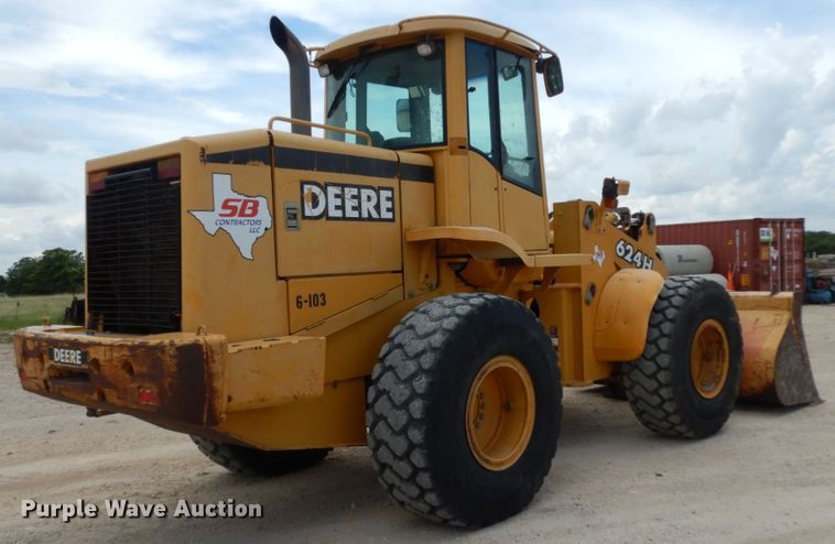 image for item DC2024 2000 John Deere 624H  wheel loader