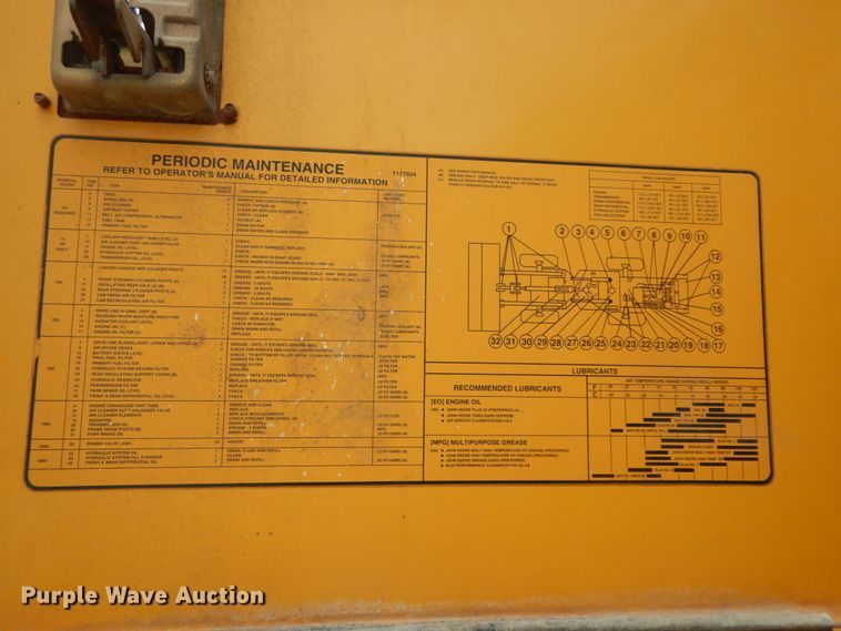 image for item DC2024 2000 John Deere 624H  wheel loader