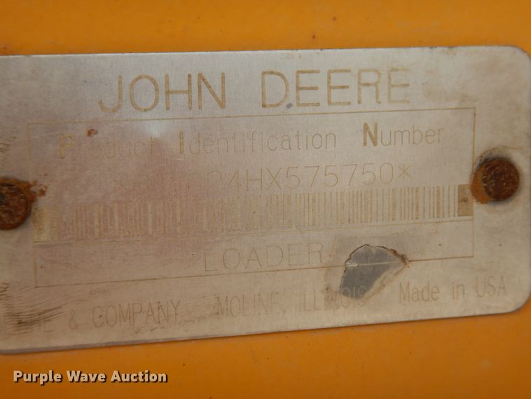 image for item DC2024 2000 John Deere 624H  wheel loader