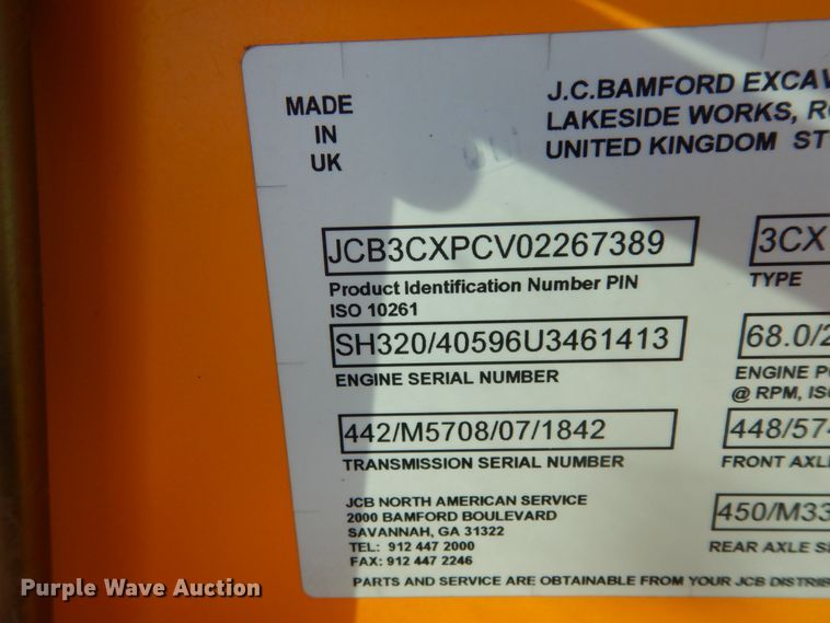 image for item DC2106 2014 JCB 3CX14M4CE  backhoe