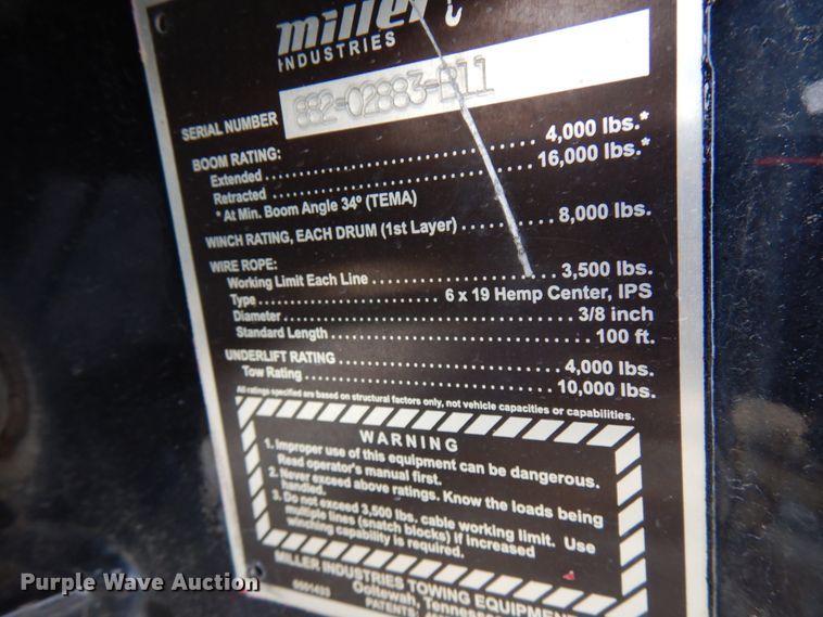 image for item DF6473 2011 Ford F350 Super Duty  SuperCab tow truck