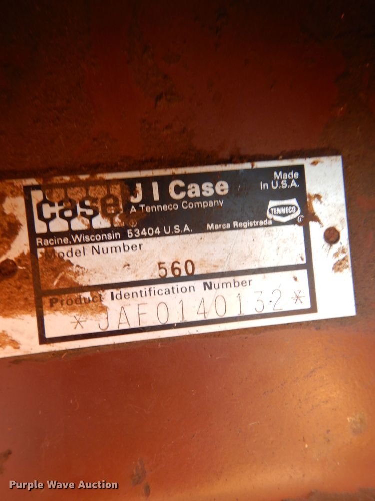 image for item DG0668 1994 Case 560  trencher