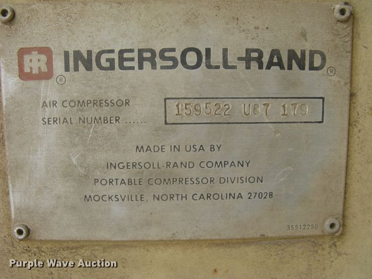 image for item DG5269 Ingersoll Rand 160  air compressor