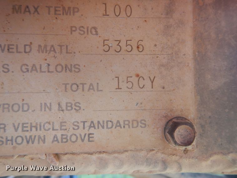 image for item DH5607 1993 Beall  bottom dump trailer