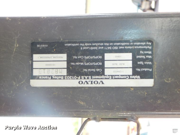 image for item DK8572 2015 Volvo BL60B  backhoe